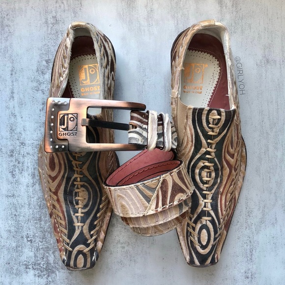 Jo Ghost Pony Calf Hair Italian Belt - Picture 9 of 9